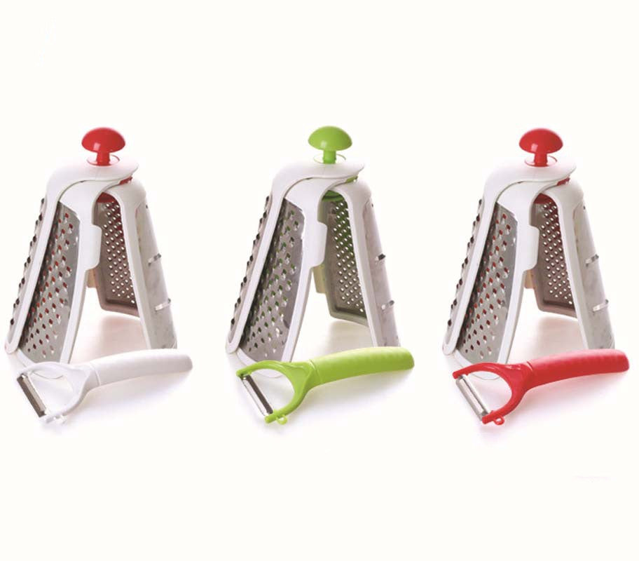 Collapsible Stainless Steel Box Grater – Compact Kitchen Grater - view 2