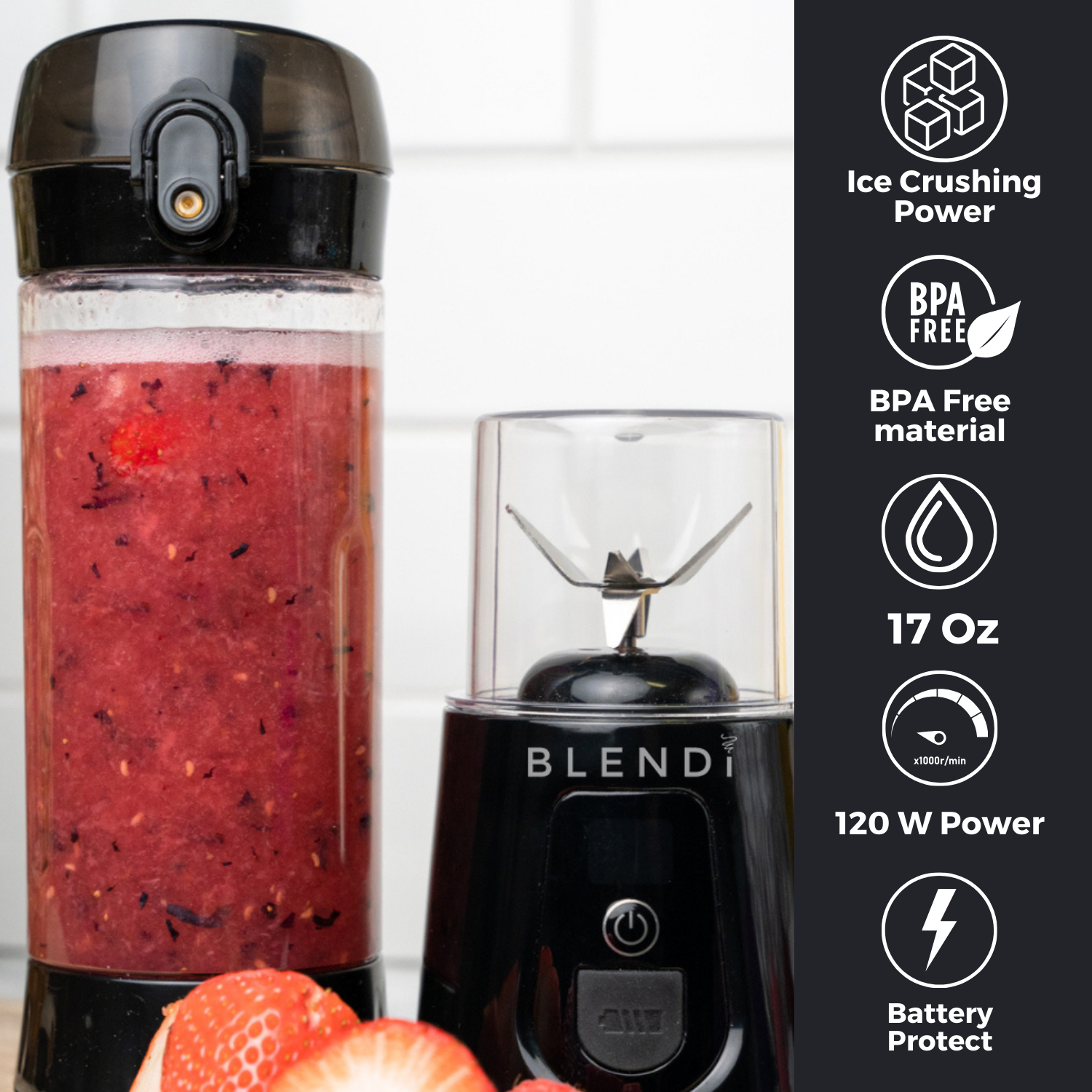BLENDi Pro+ Portable Ice Crushing Blender – 17oz