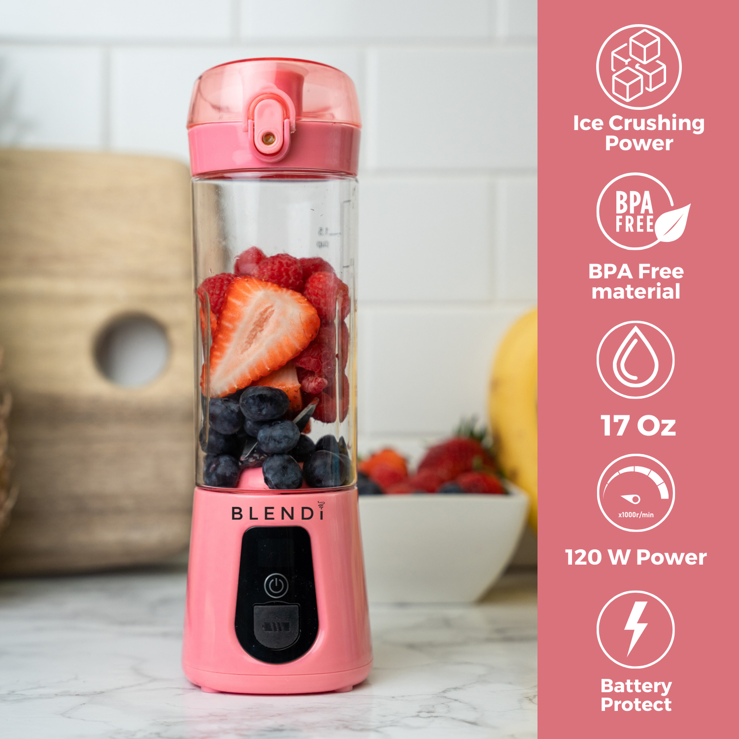 BLENDi Pro+ Portable Ice Crushing Blender – 17oz