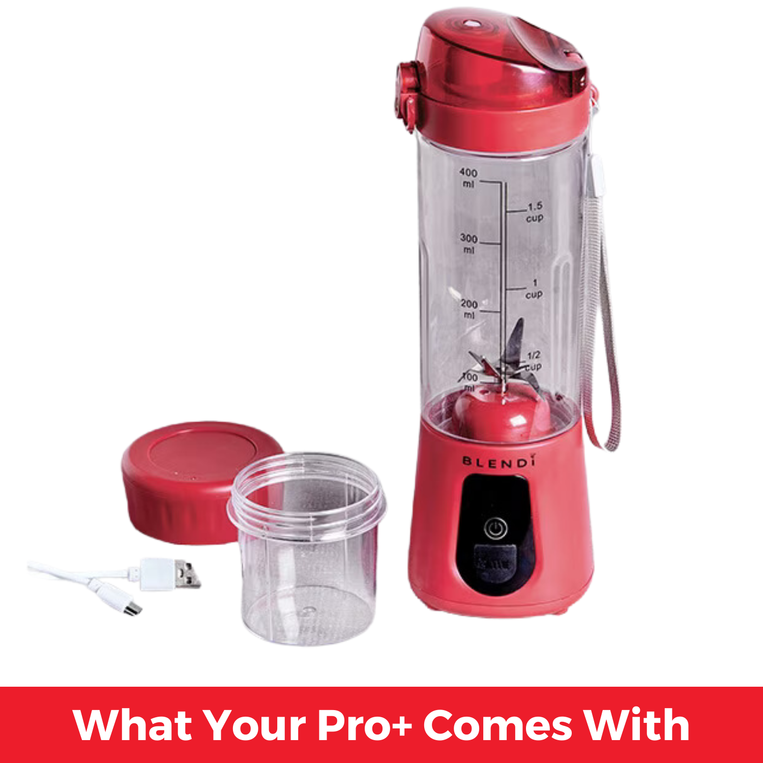 BLENDi Pro+ Portable Ice Crushing Blender – 17oz