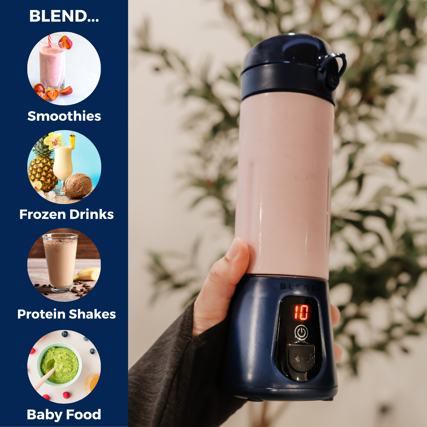 BLENDi Pro+ Portable Ice Crushing Blender – 17oz