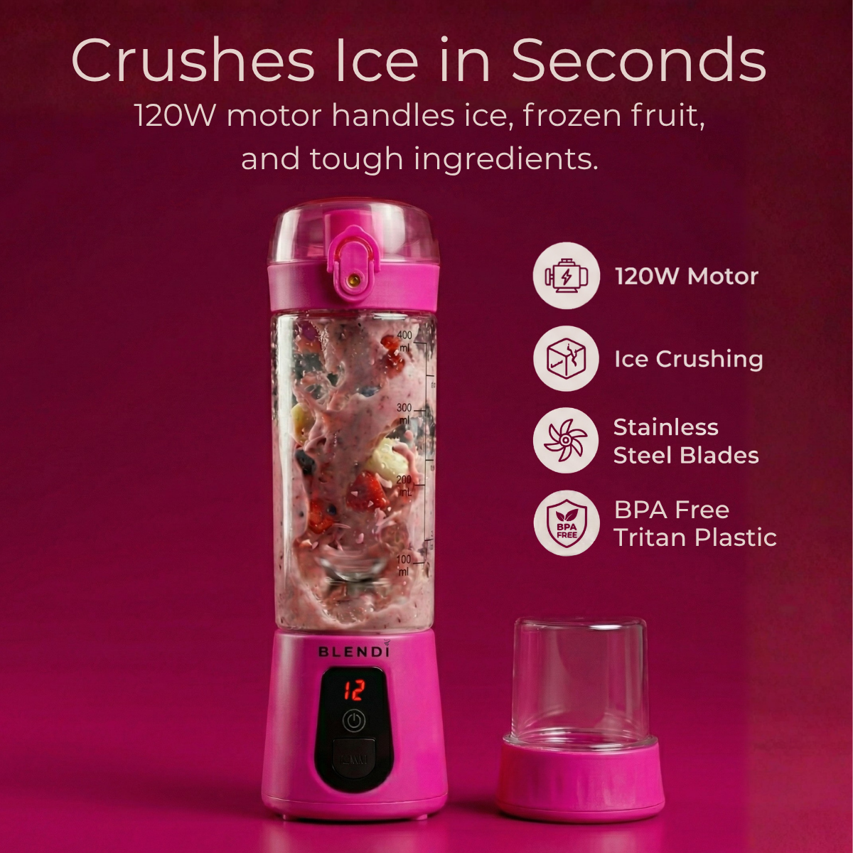 BLENDi Pro+ Portable Ice Crushing Blender – 17oz