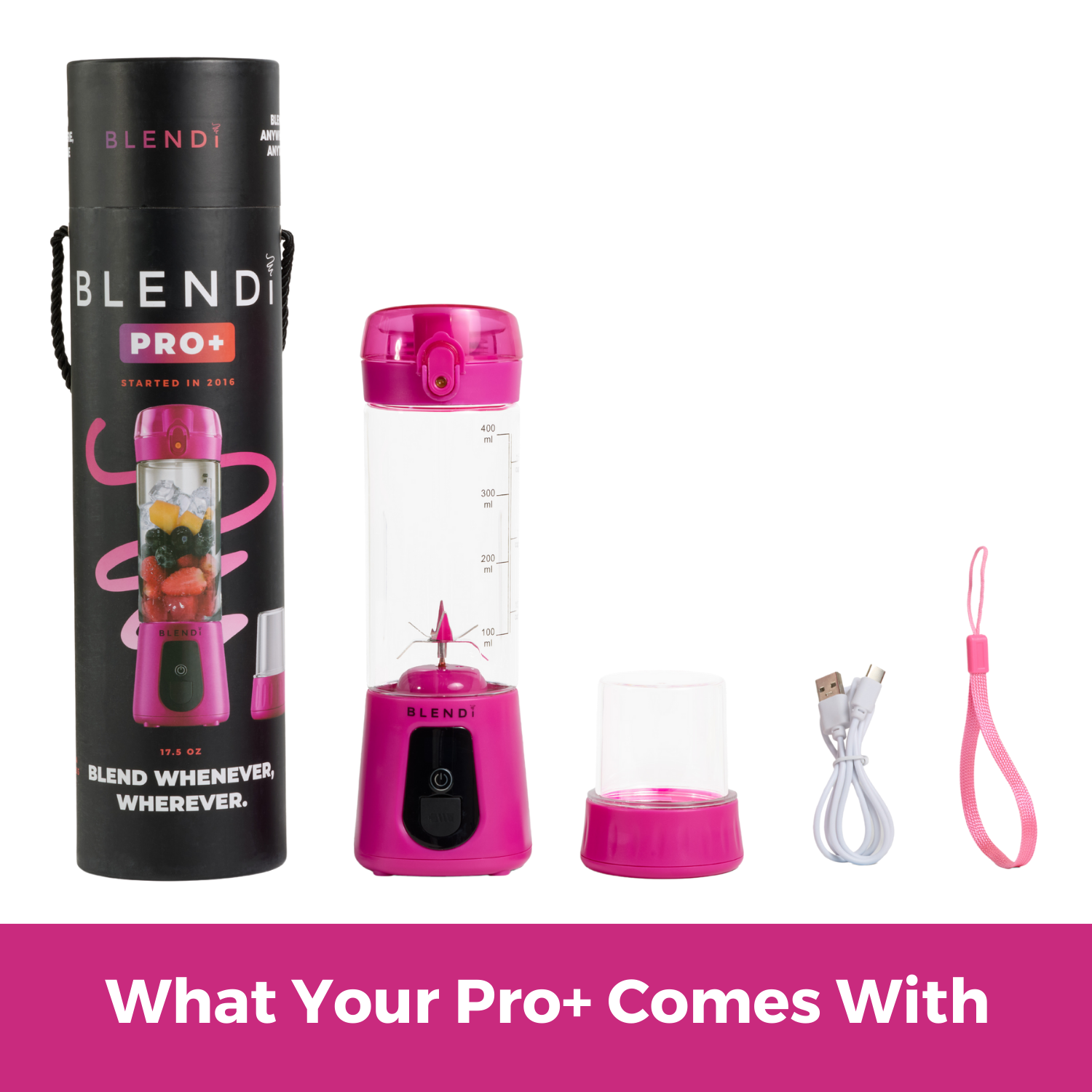 BLENDi Pro+ Portable Ice Crushing Blender – 17oz
