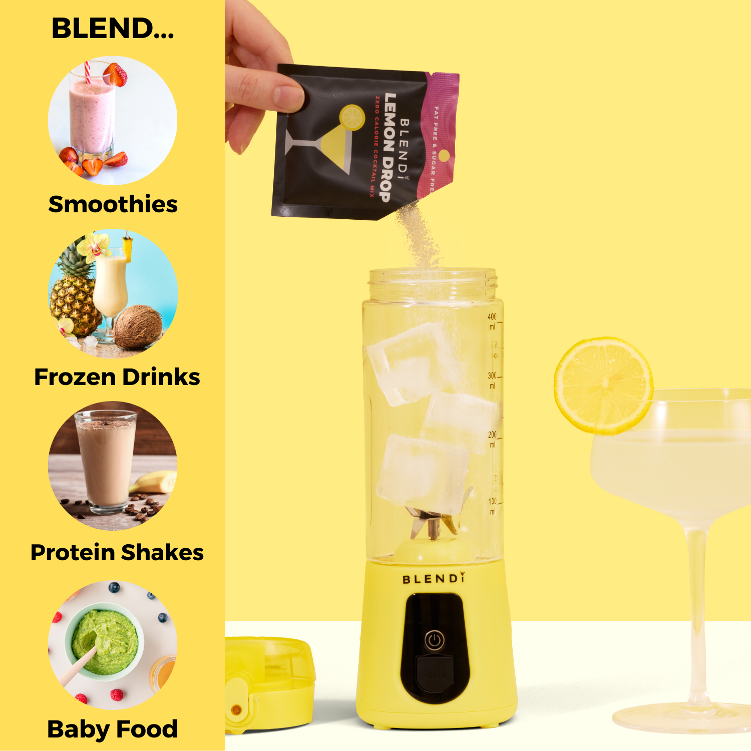 BLENDi Pro+ Portable Ice Crushing Blender – 17oz