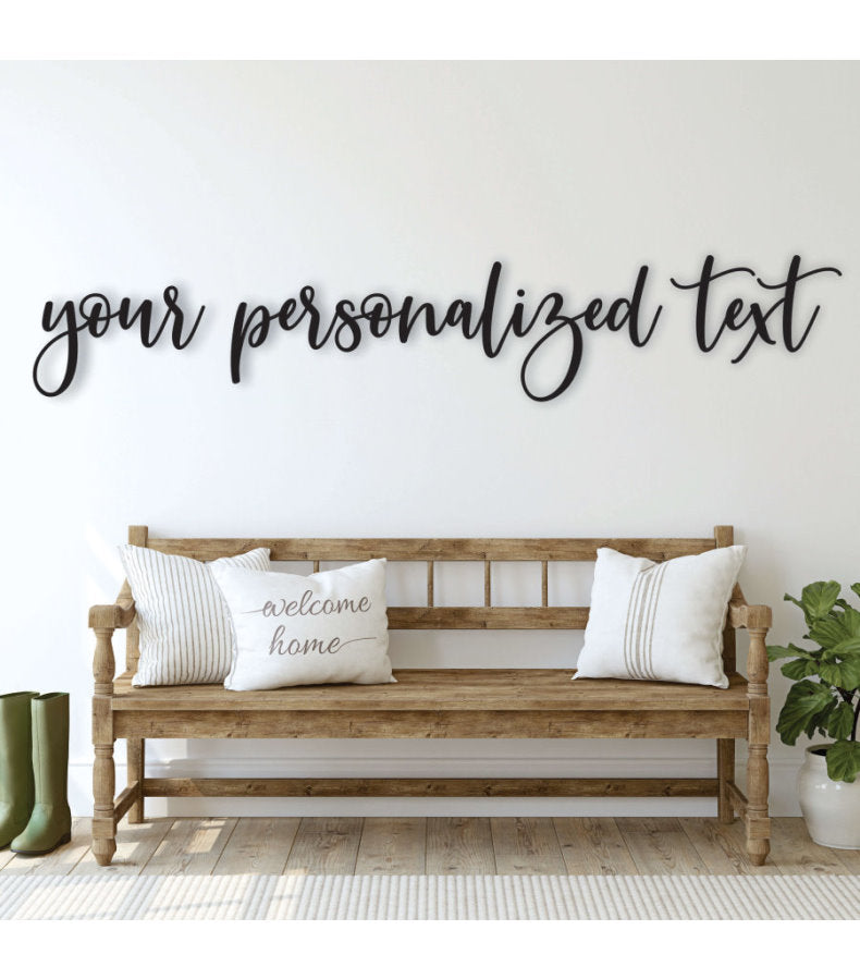 Custom Name Wood Sign – 27 Fonts