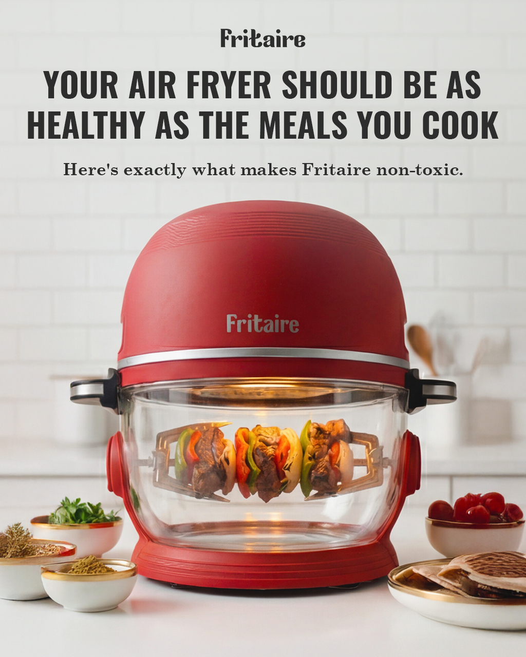 Fritaire Self-Cleaning Air Fryer – Mauve Rose