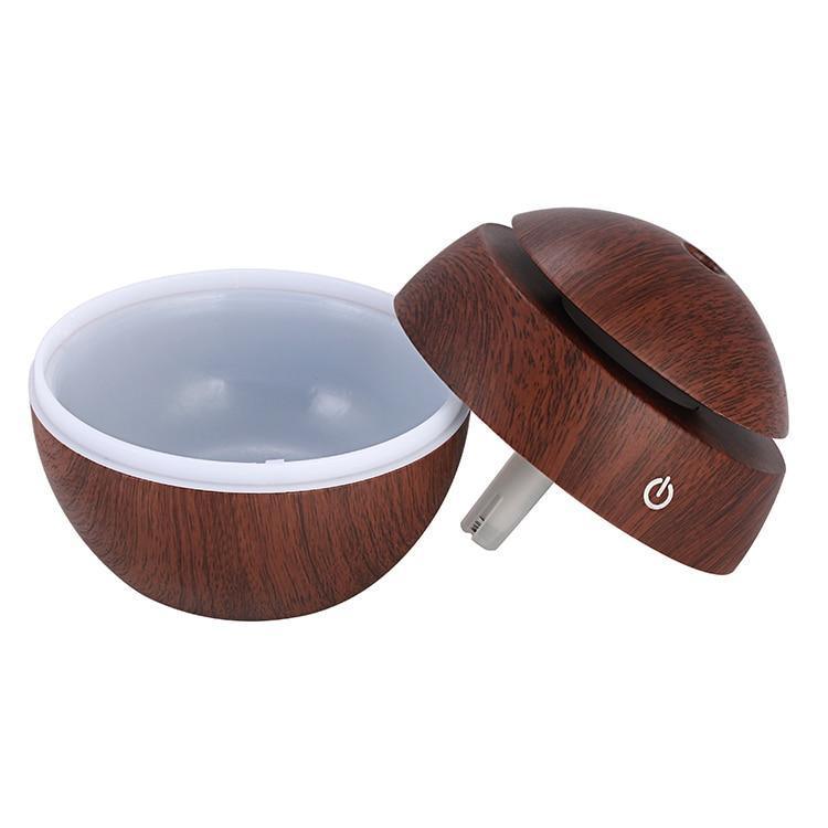 130ml USB Ultrasonic Aroma Diffuser – 7-Color LED Night Light