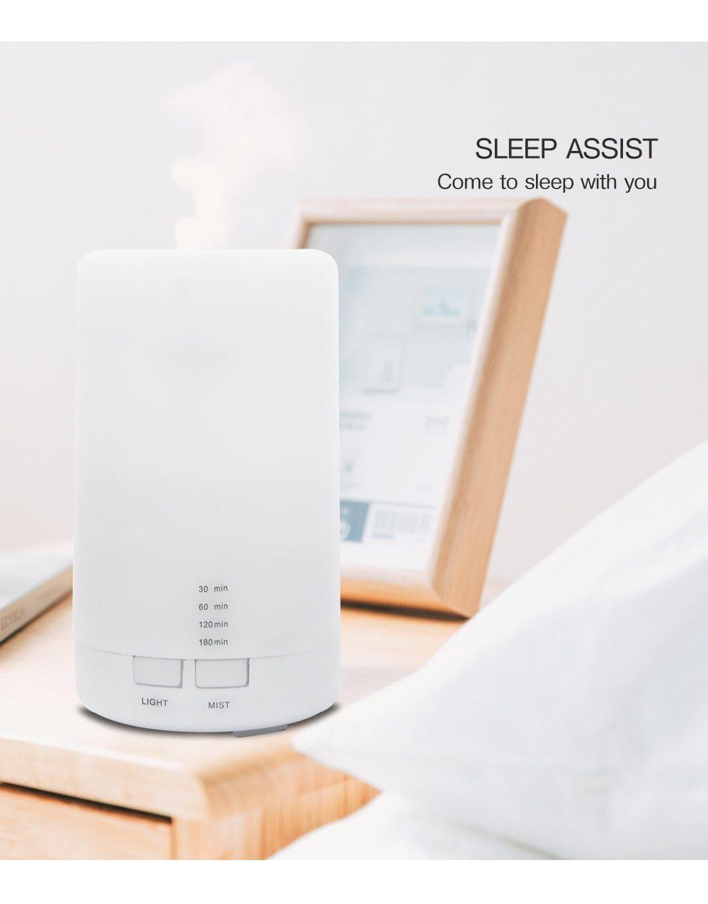 Mini USB Ultrasonic Humidifier & Aroma Diffuser – 5-Color LED