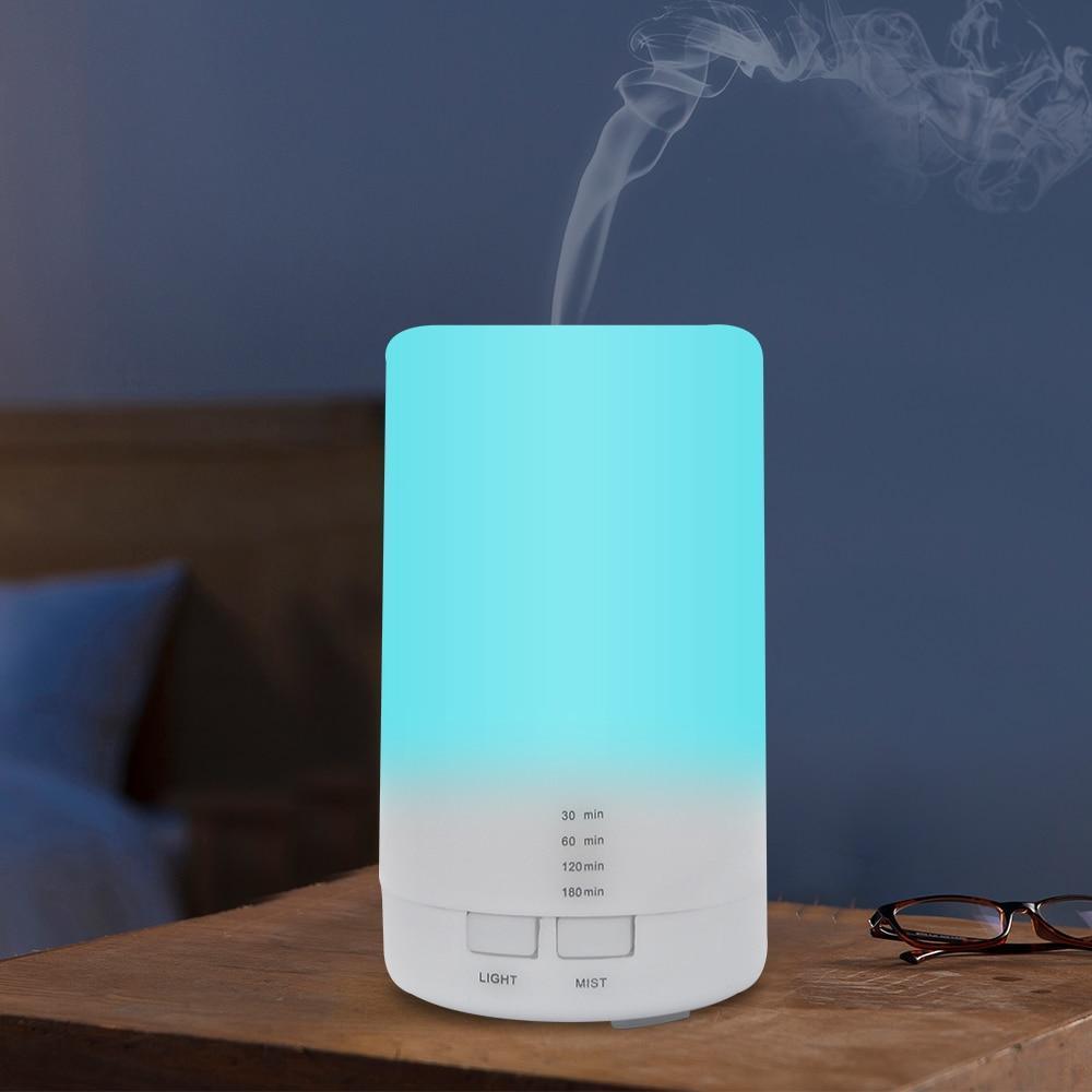 Mini USB Ultrasonic Humidifier & Aroma Diffuser – 5-Color LED