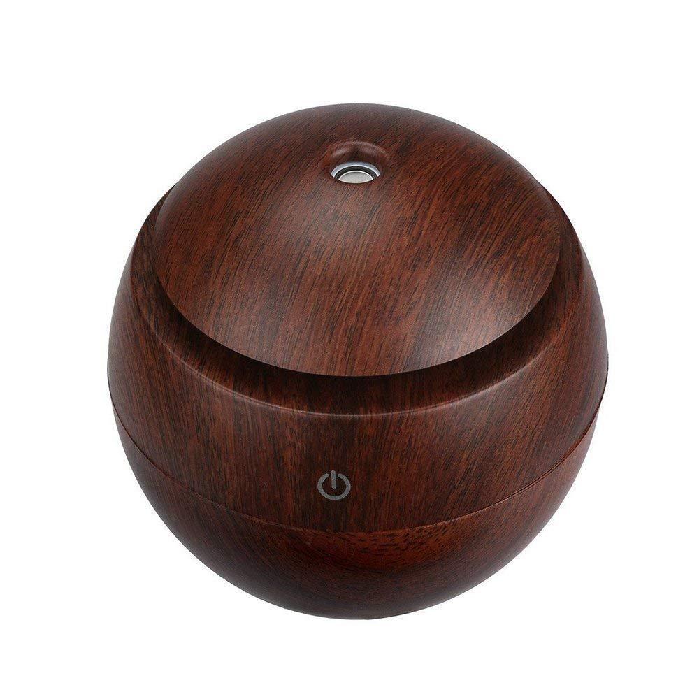 130ml USB Ultrasonic Aroma Diffuser – 7-Color LED Night Light