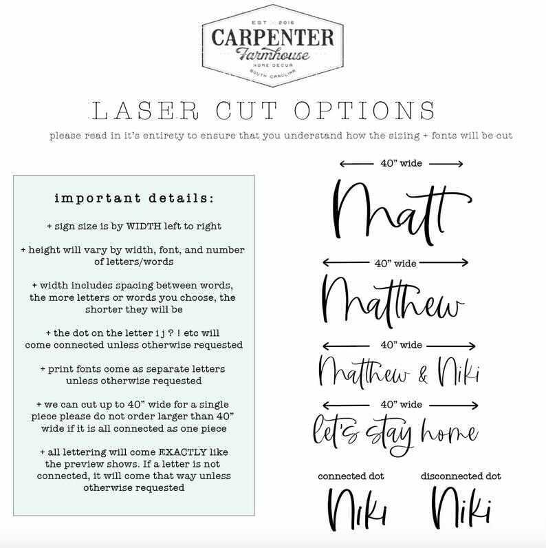 Custom Name Wood Sign – 27 Fonts