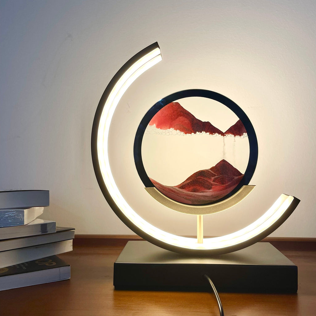 Moving Sand Sandscapes LED Table Lamp – Kinetic Desk Light