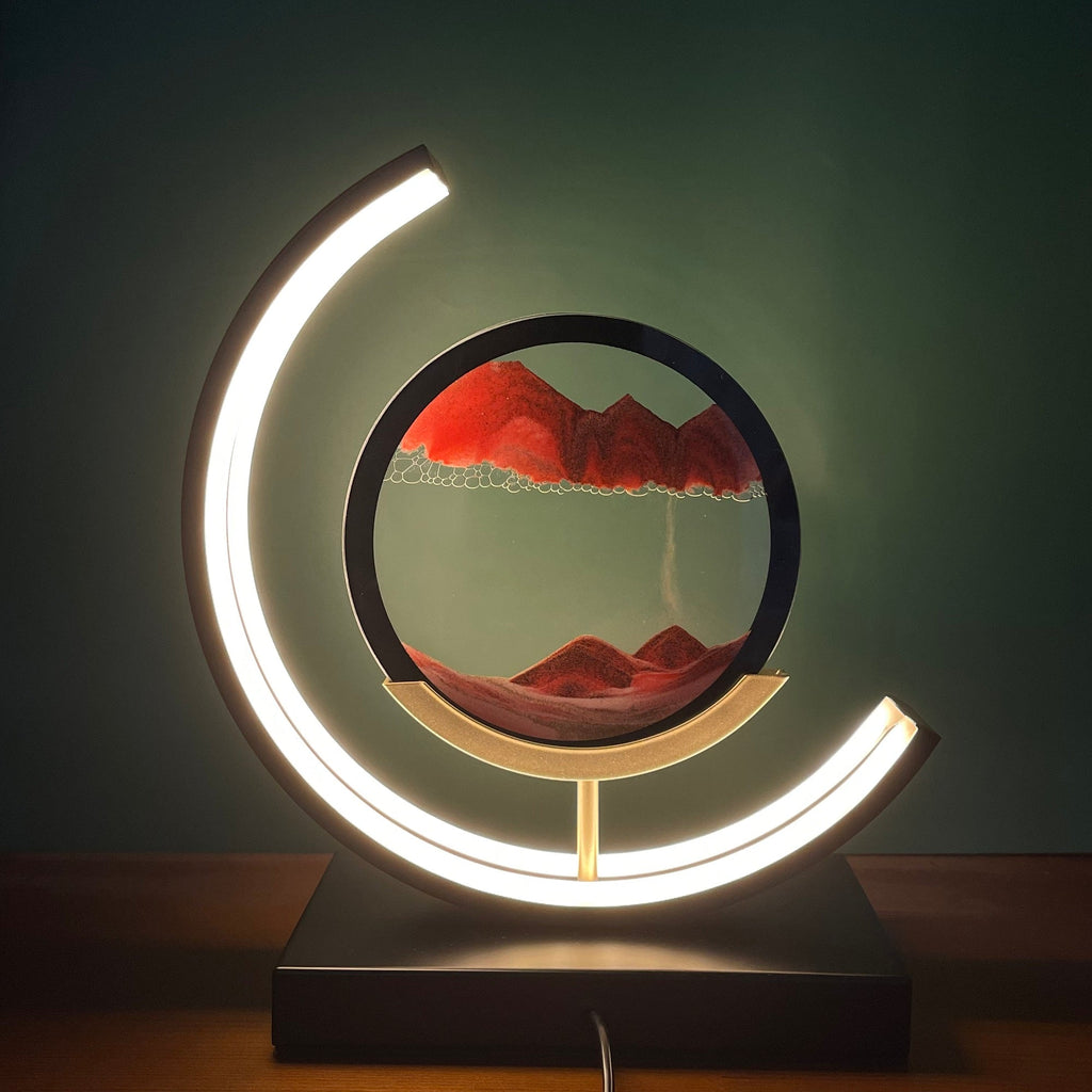 Moving Sand Sandscapes LED Table Lamp – Kinetic Desk Light