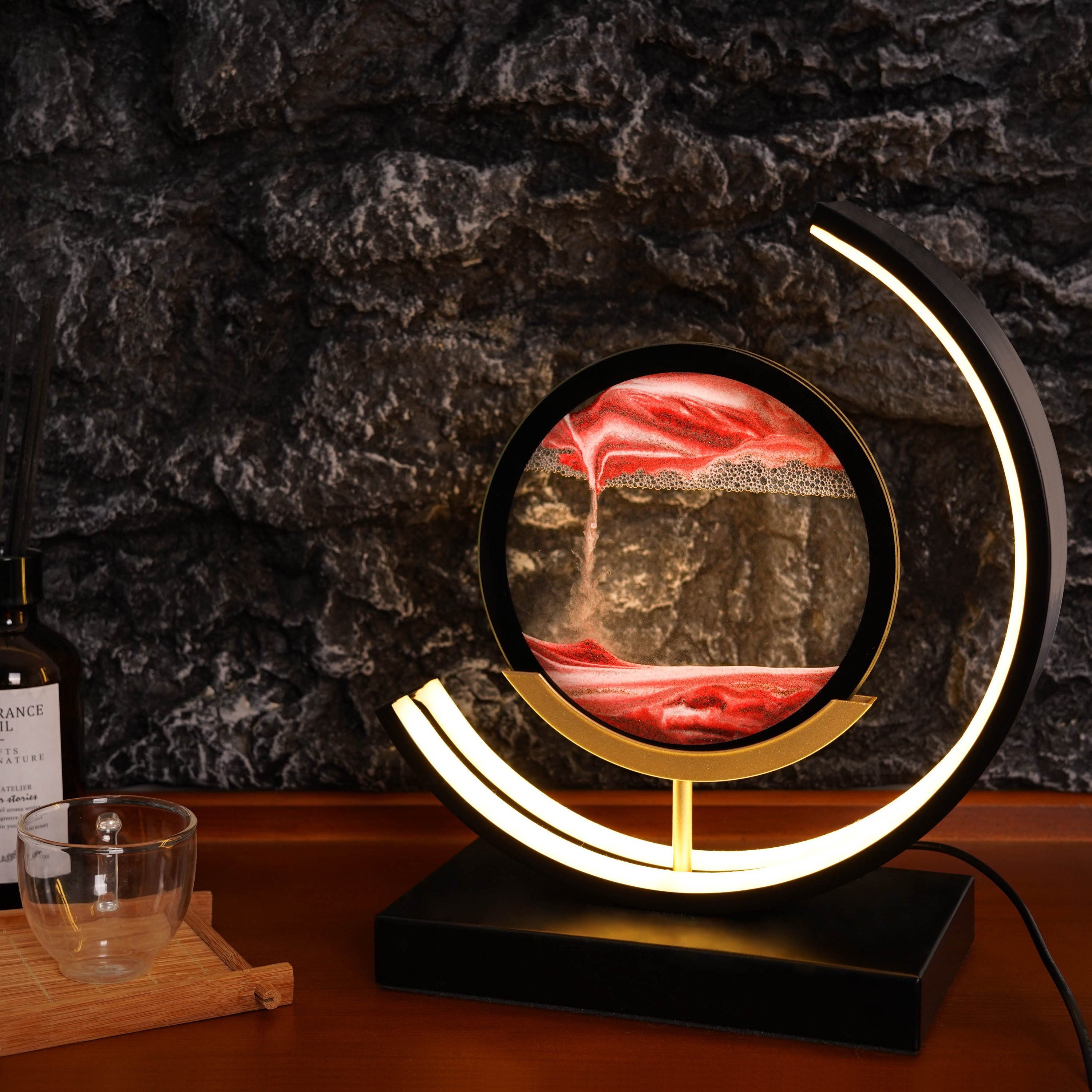 Moving Sand Sandscapes LED Table Lamp – Kinetic Desk Light - view 2