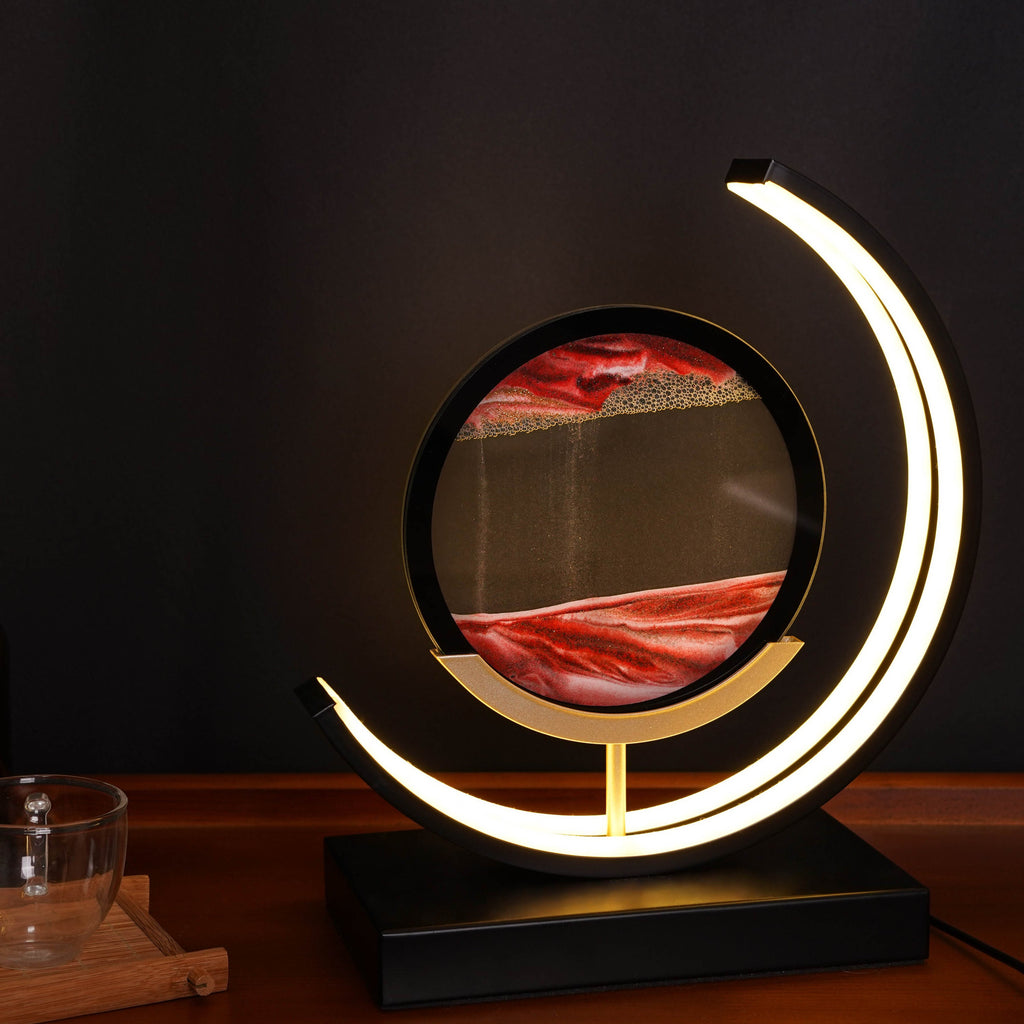 Moving Sand Sandscapes LED Table Lamp – Kinetic Desk Light