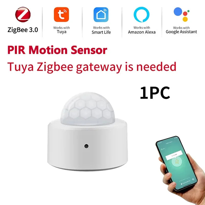 Zigbee PIR Motion & Light Sensor – Smart Home App Control