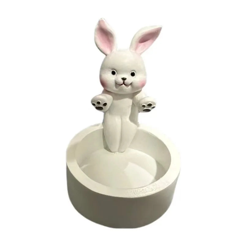 Cute Cat Candle Holder Resin Tea Light Holder for Home, Office & Desk Decor