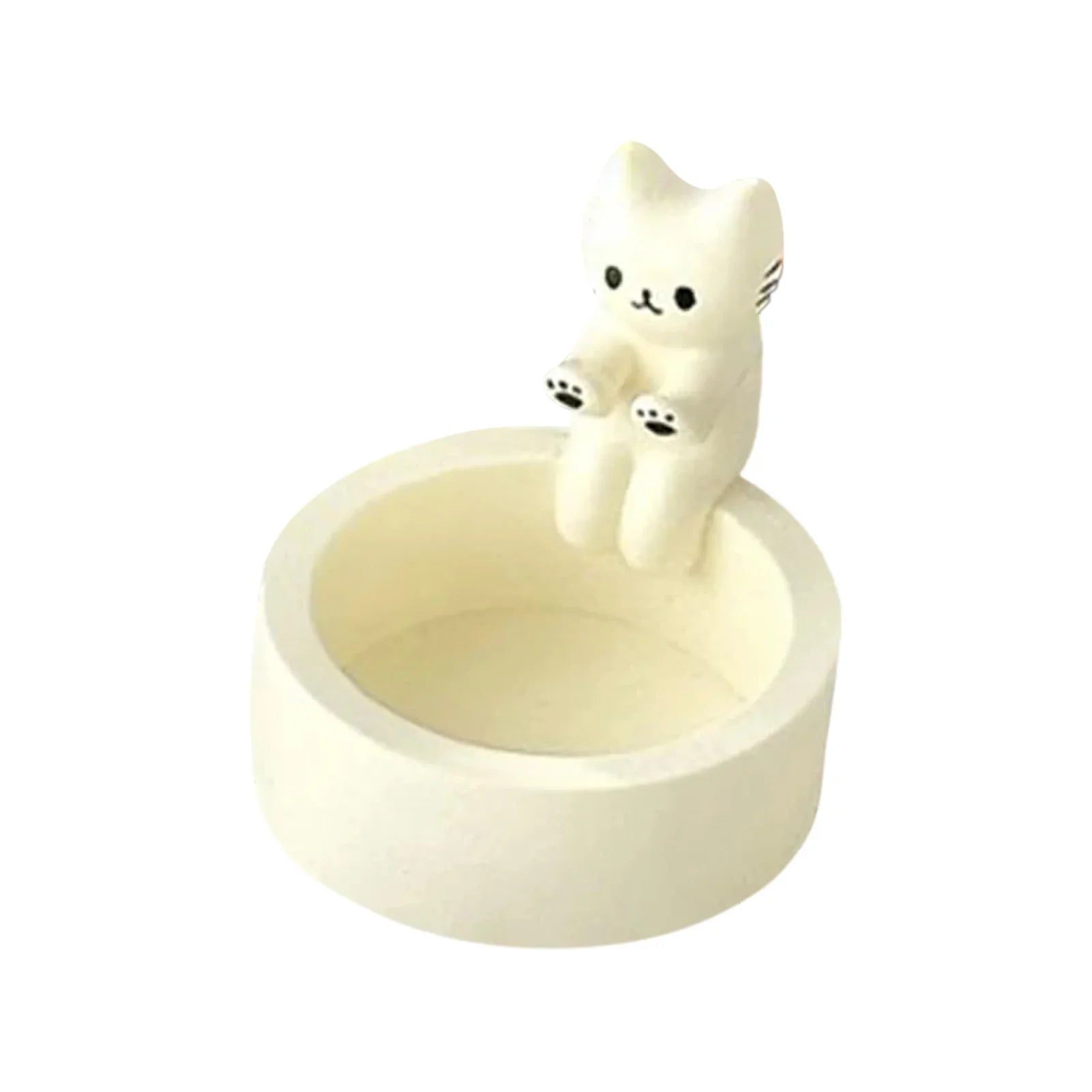 Cute Cat Candle Holder Resin Tea Light Holder for Home, Office & Desk Decor