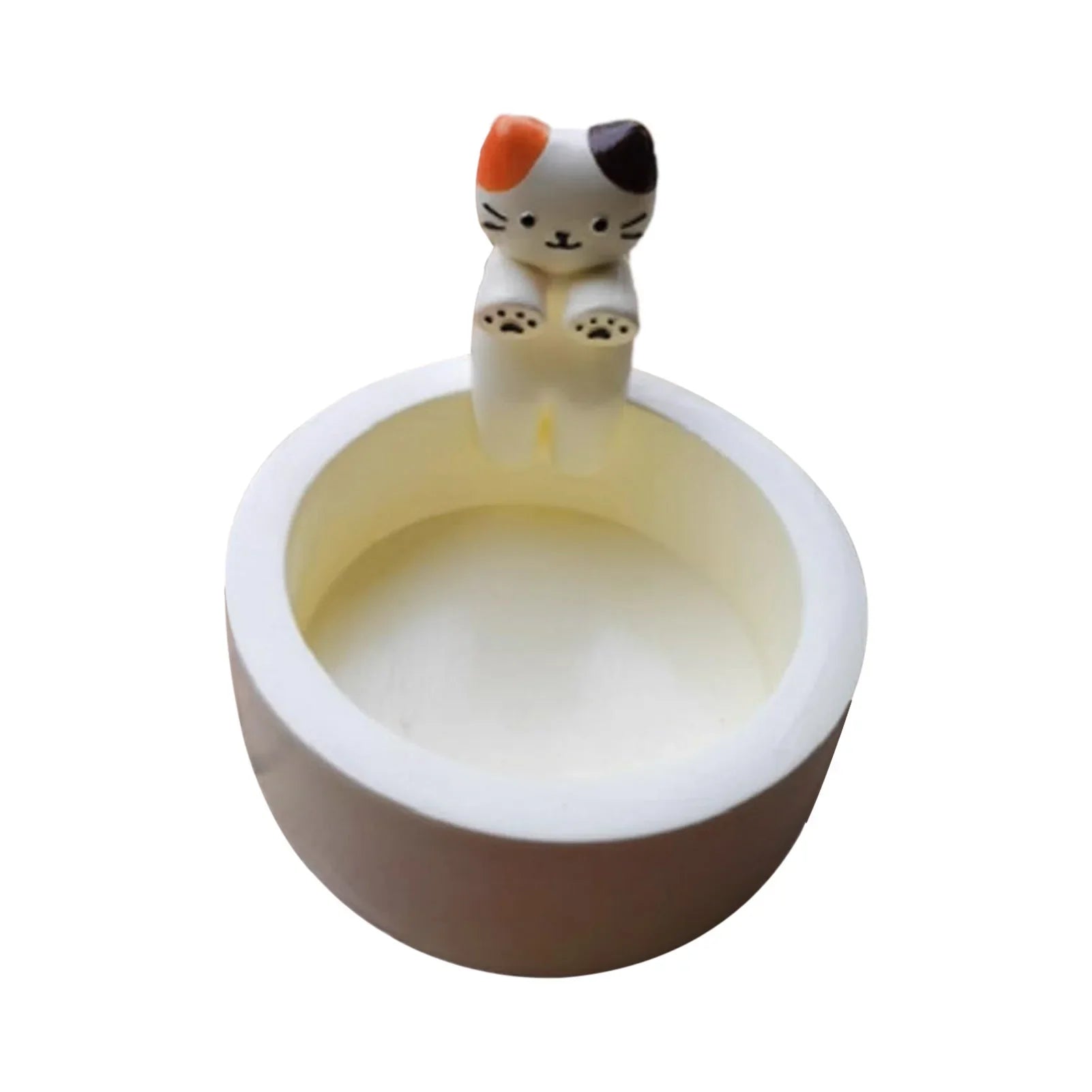 Cute Cat Candle Holder Resin Tea Light Holder for Home, Office & Desk Decor