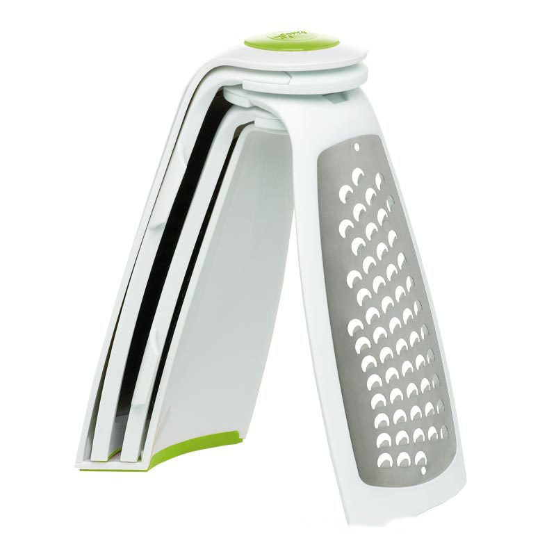 Collapsible Stainless Steel Box Grater – Compact Kitchen Grater