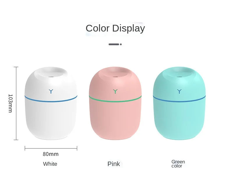 3-in-1 Ultrasonic Humidifier, Diffuser & LED Night Light