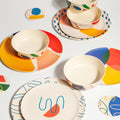 4pc Bamboo Dinner Plate Set – Eco-Friendly Tableware