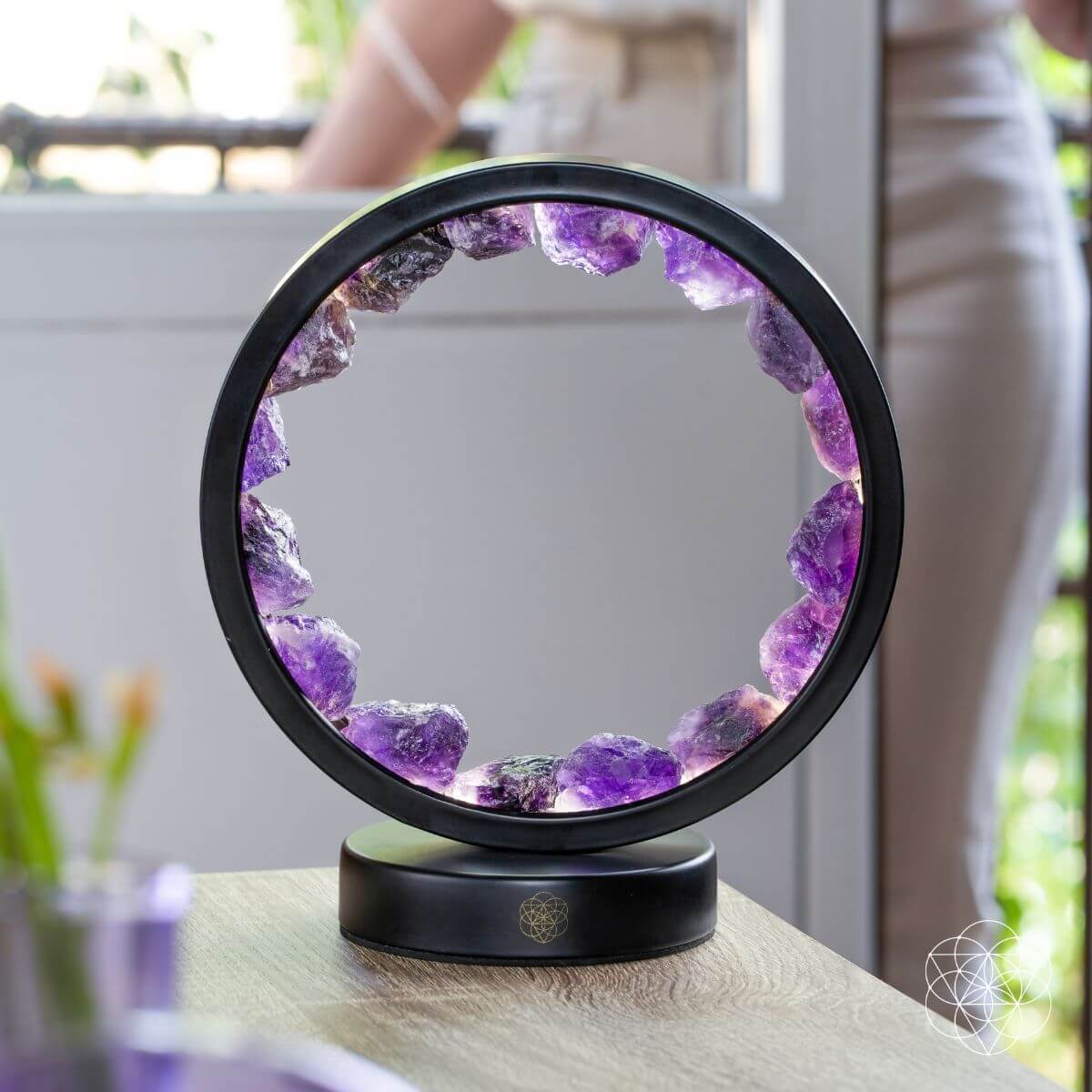 Amethyst Halo Lamp – Spiritual Protection & Healing Light